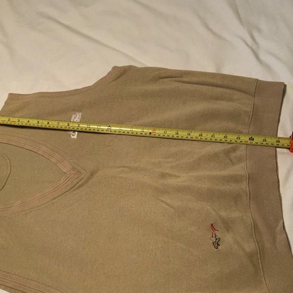Greg Norman 100% Cotton Tan Pullover Vest (XL) - Picture 7 of 13